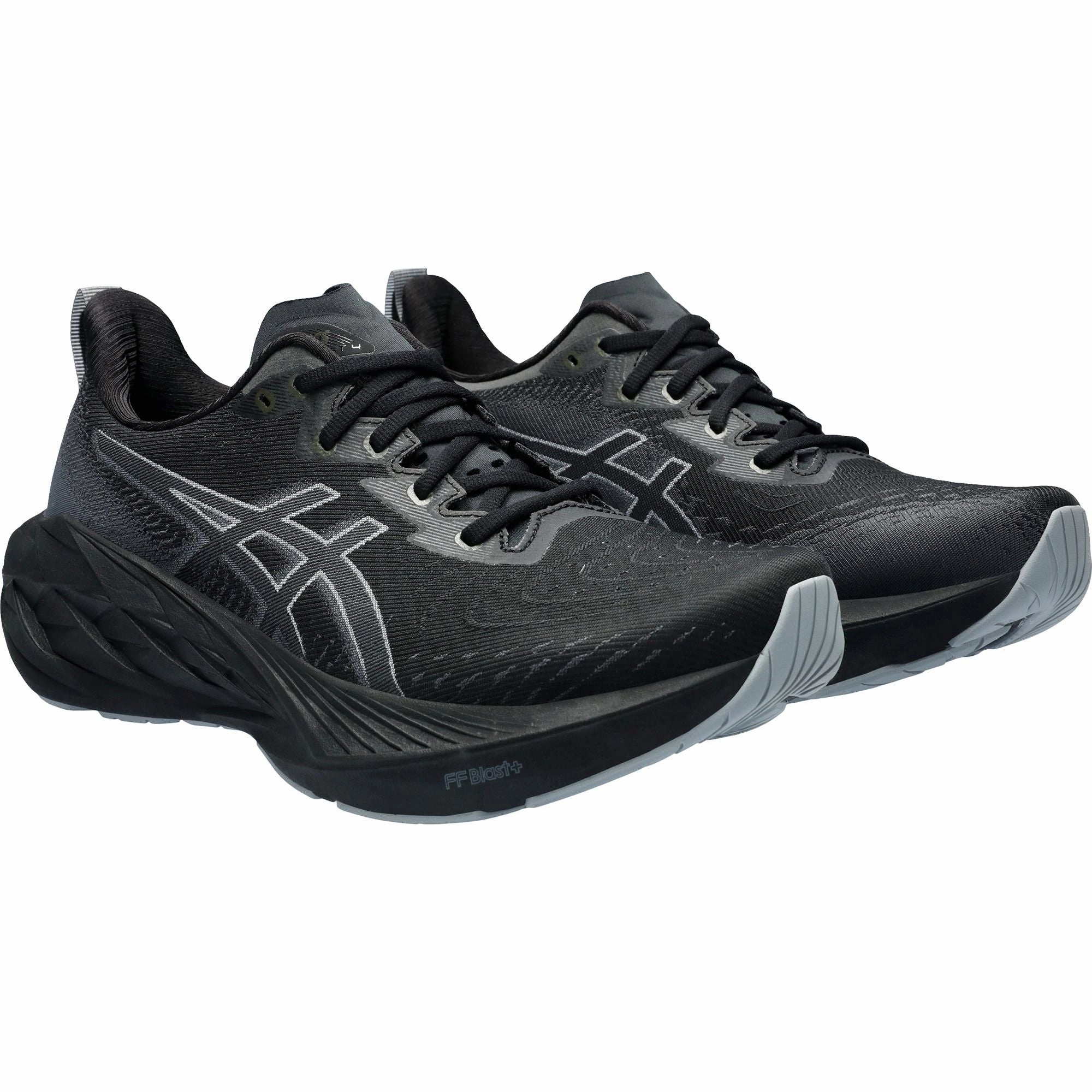 Asics NovaBlast 4 Mens Running Shoes - Black Lightweight Bounce Shoes