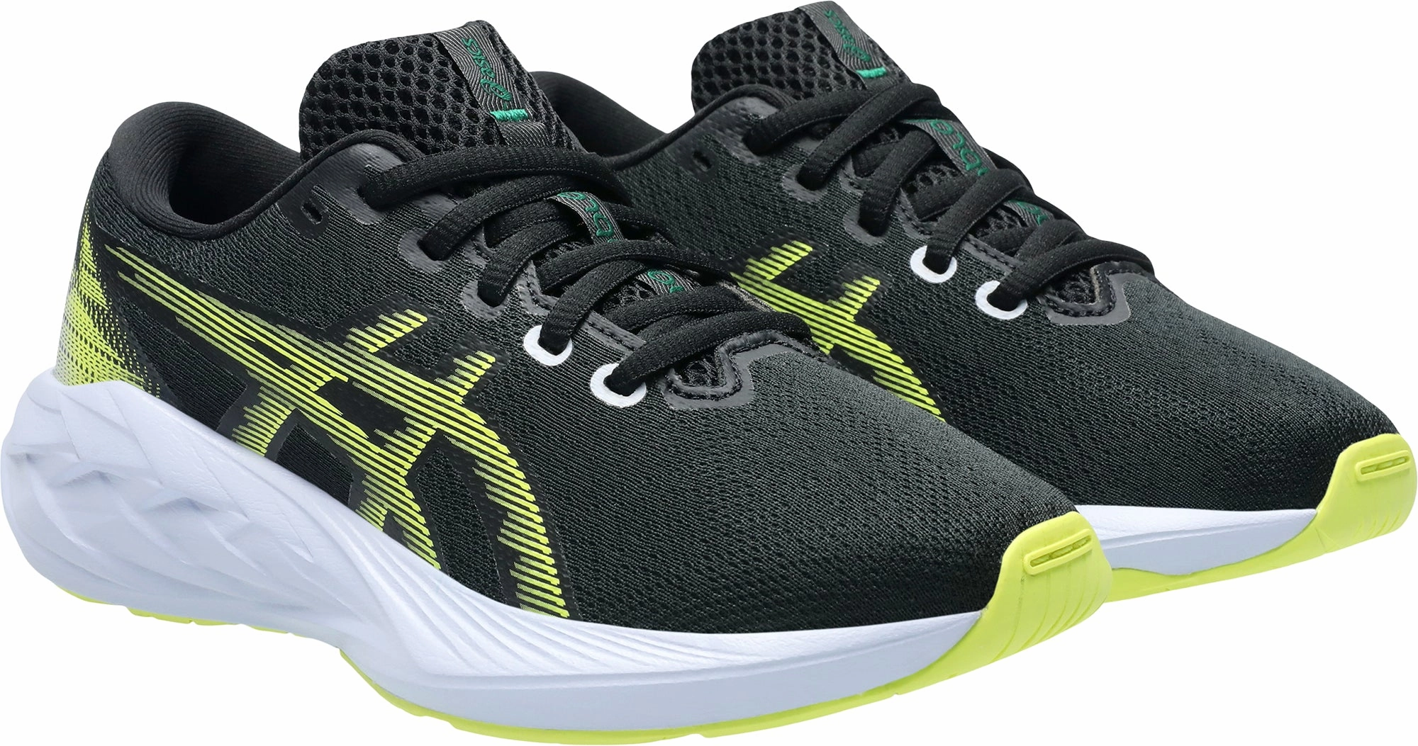 Asics NovaBlast 5 GS Junior Running Shoes - Black Lightweight Bounce Shoes