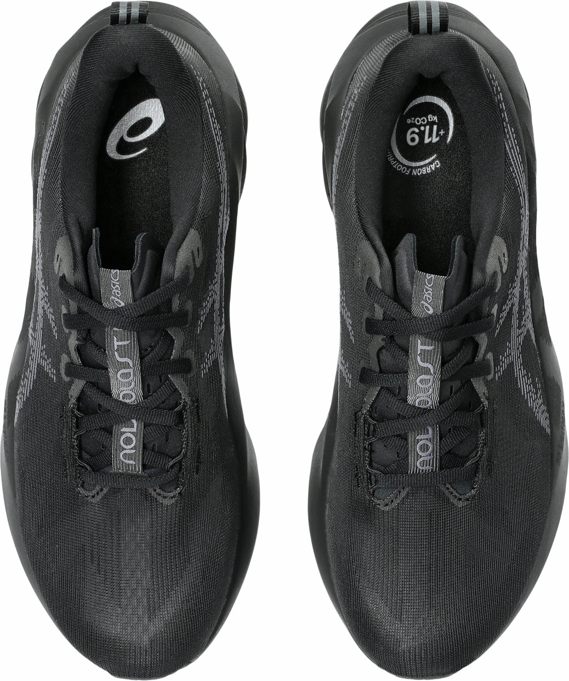 Asics NovaBlast 5 Mens Running Shoes - Black Lightweight Bounce Shoes