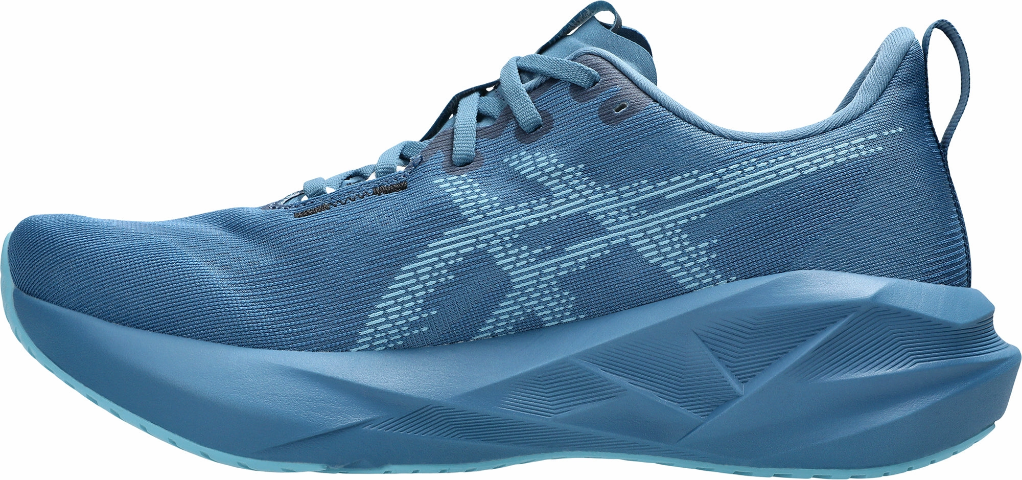 Asics NovaBlast 5 Mens Running Shoes - Blue Lightweight Bounce Shoes