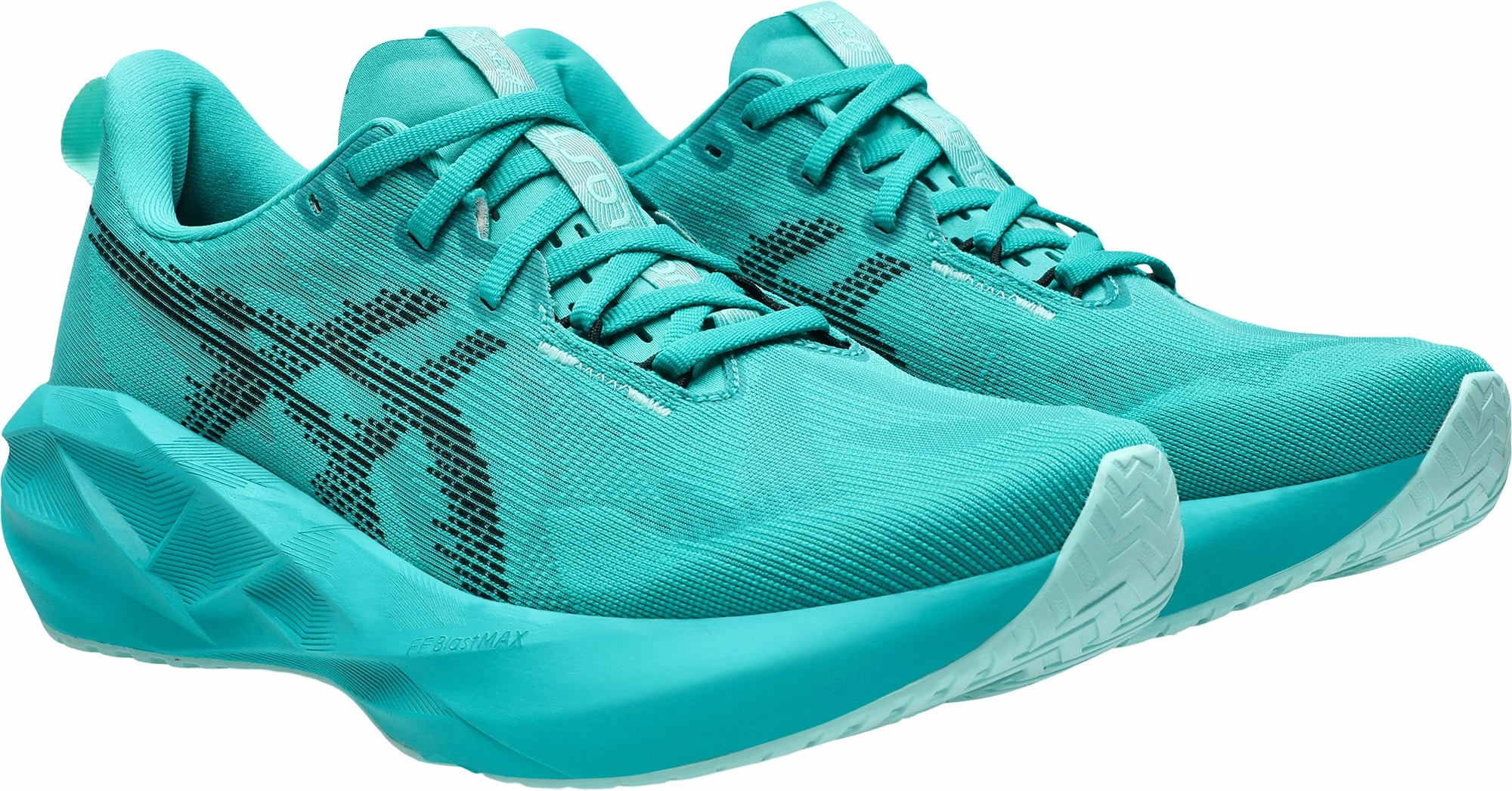 Asics NovaBlast 5 Mens Running Shoes - Green Lightweight Bounce Shoes