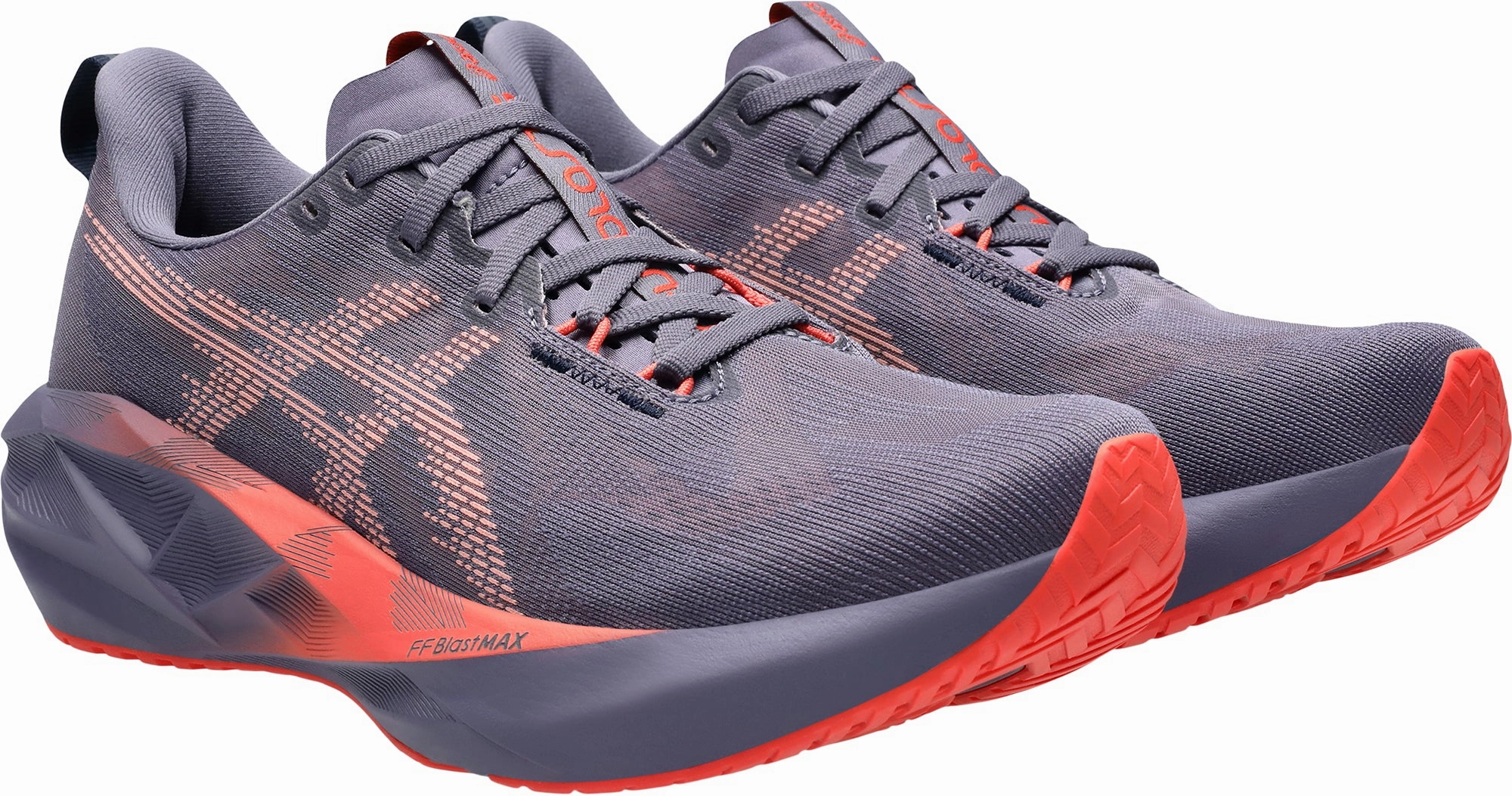 Asics NovaBlast 5 Mens Running Shoes - Purple Lightweight Bounce Shoes