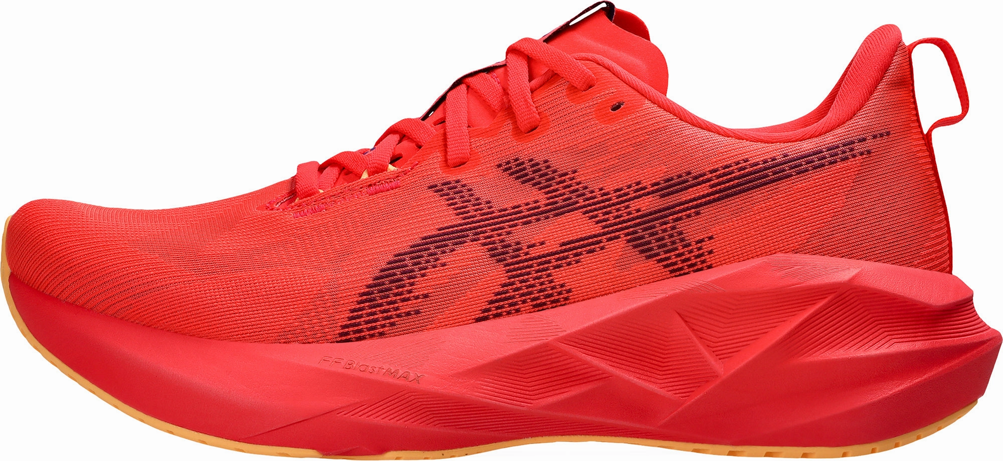 Asics NovaBlast 5 Mens Running Shoes - Red Lightweight Bounce Shoes