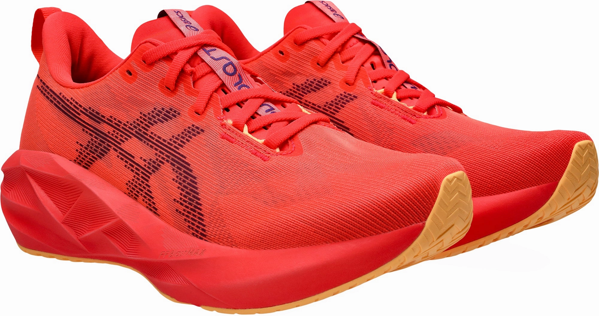 Asics NovaBlast 5 Mens Running Shoes - Red Lightweight Bounce Shoes
