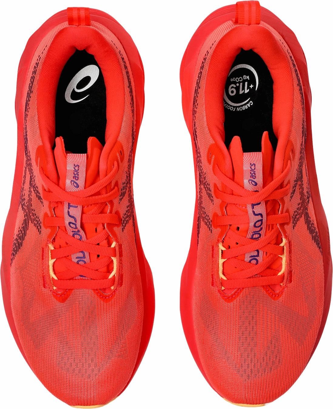 Asics NovaBlast 5 Mens Running Shoes - Red Lightweight Bounce Shoes