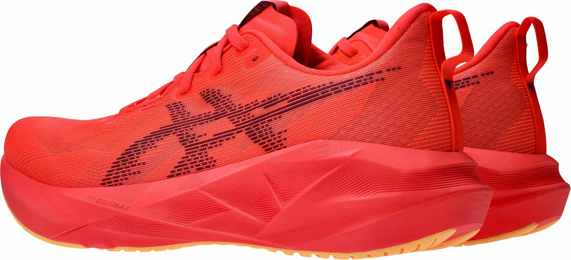 Asics NovaBlast 5 Mens Running Shoes - Red Lightweight Bounce Shoes