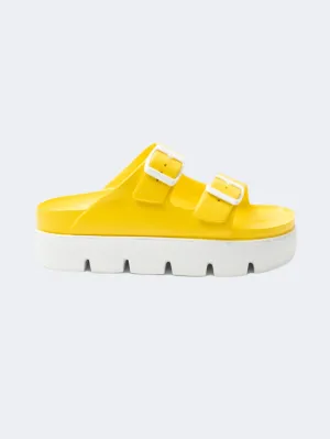 Ateneo Comfort Women Beach Slipper Yellow/White Women's footwear styles