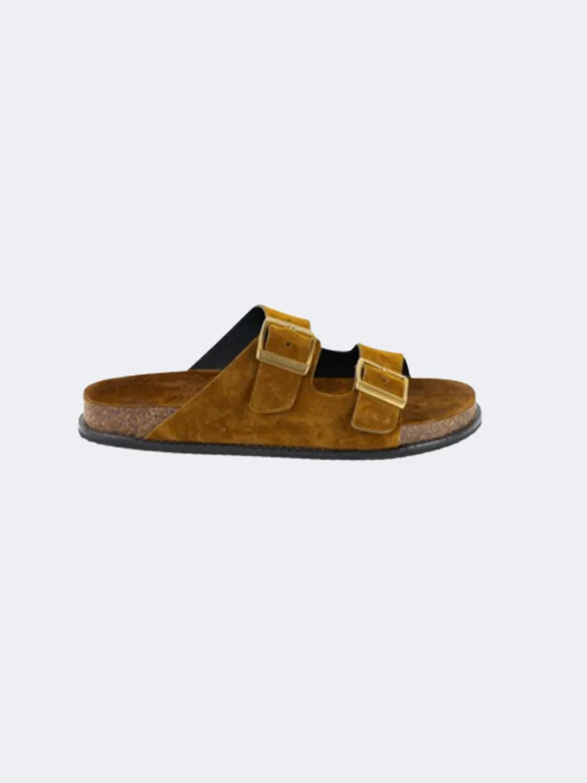 Ateneo Men Lifestyle Slippers Gold Mens shoes for everyday urban style