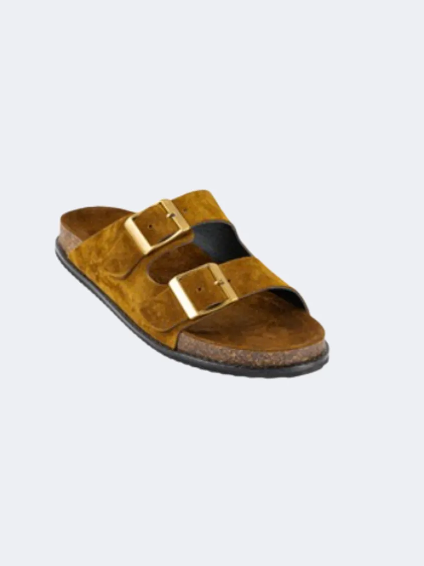Ateneo Men Lifestyle Slippers Gold Mens Casual Everyday Sneakers