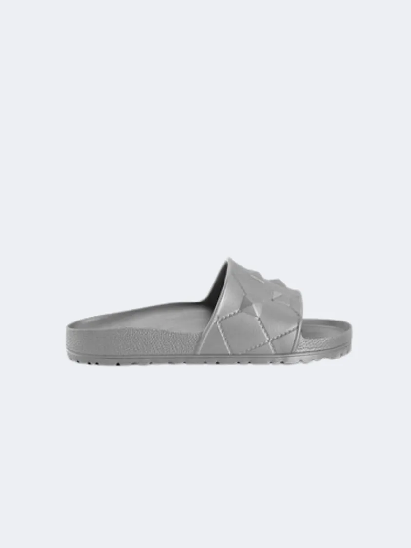 Ateneo Women Beach Slippers Silver