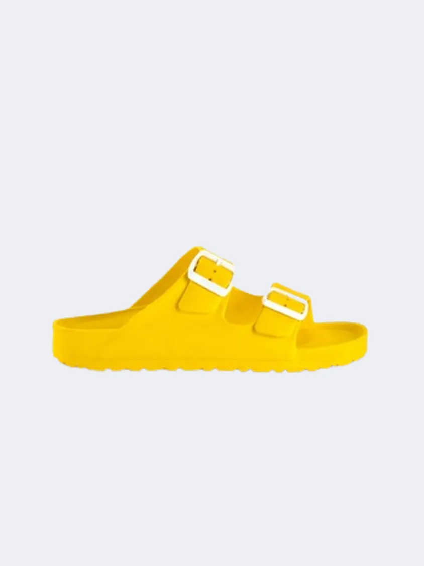 Ateneo Women Beach Slippers Yellow Women's footwear styles