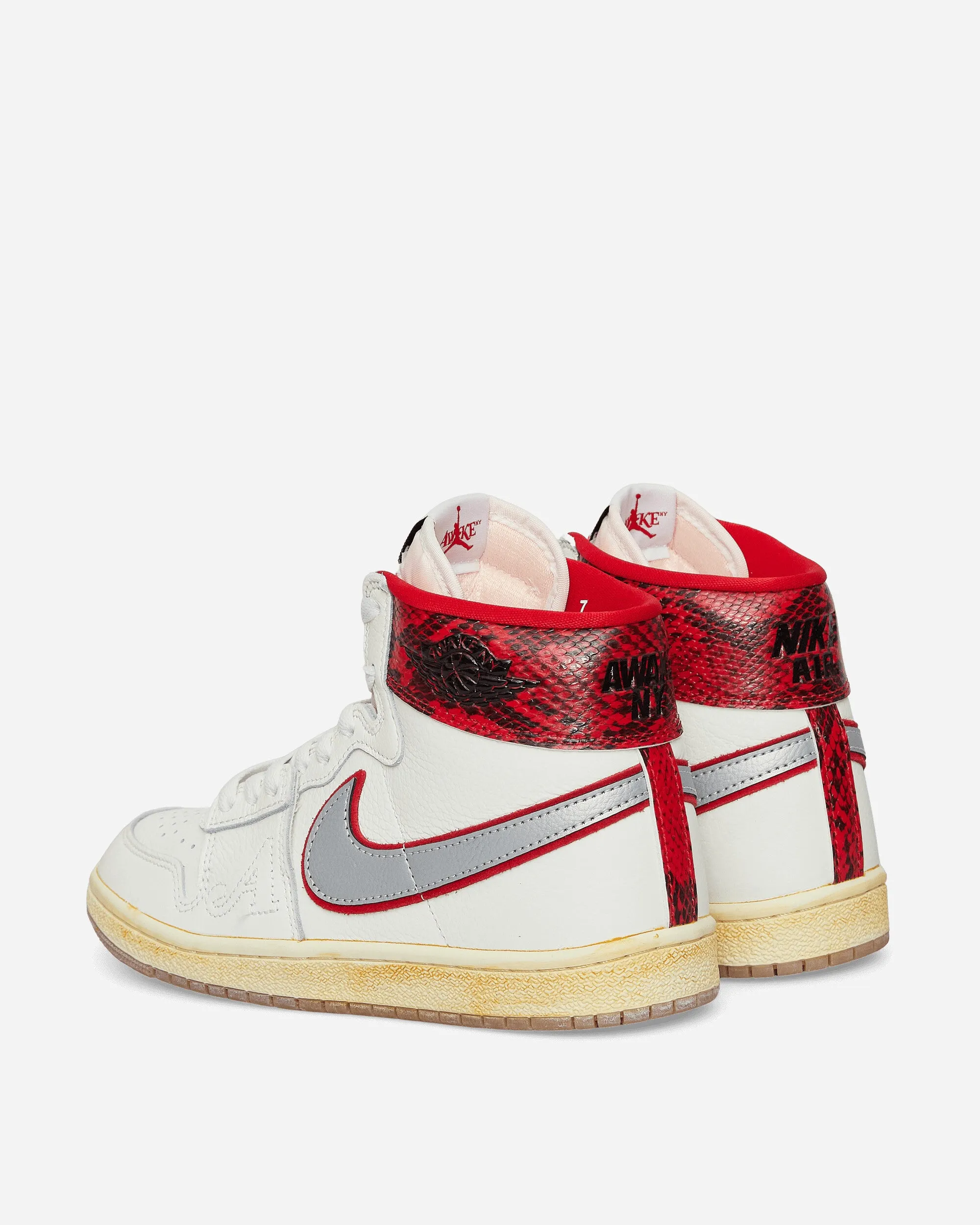 Awake NY Air Ship Sneakers Sail / University Red Flexible Shoes