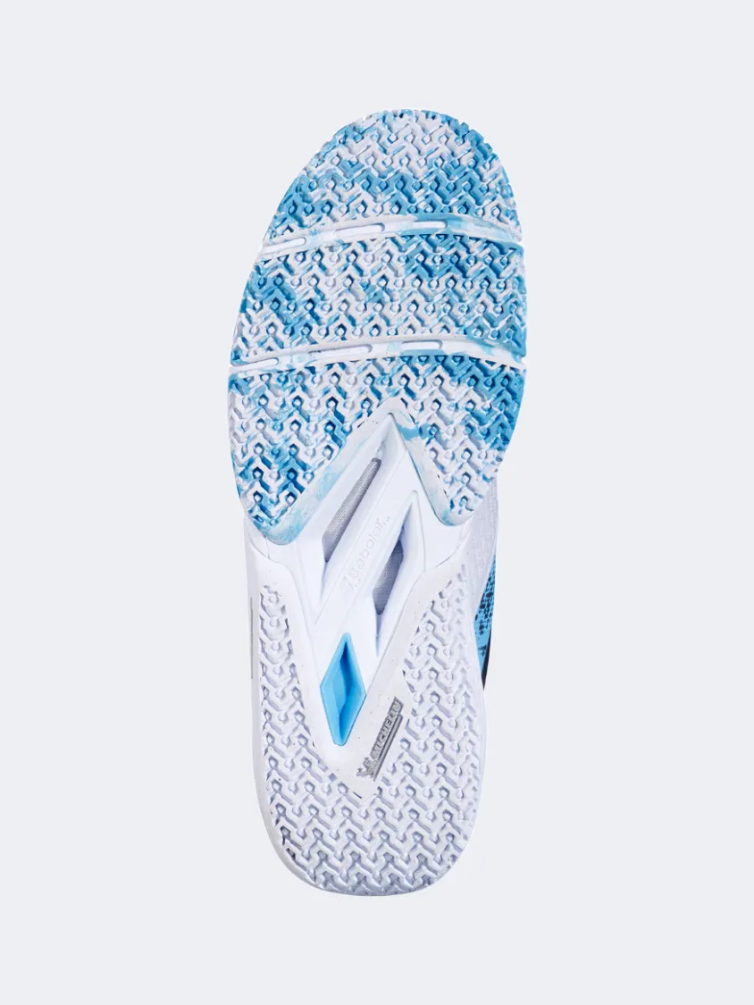Babolat Movea 2 Men Padel Shoes White/Cyan Blue Mens Urban Style Comfort Shoes