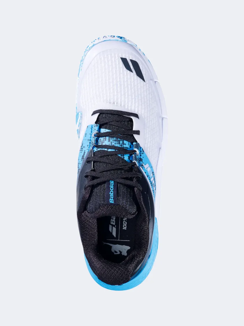 Babolat Movea 2 Men Padel Shoes White/Cyan Blue Mens Urban Style Comfort Shoes