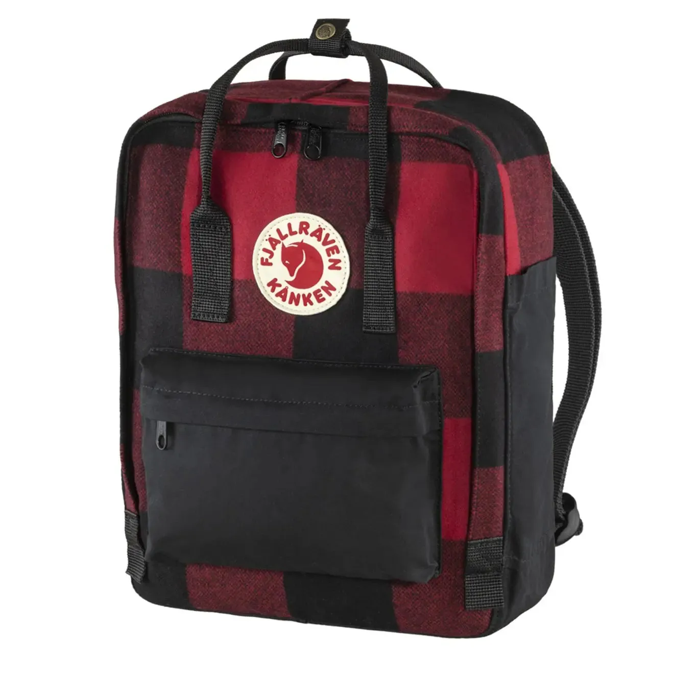 Bags FjallravenBackpack Men Fjallraven Kanken Re-Wool Red / Black