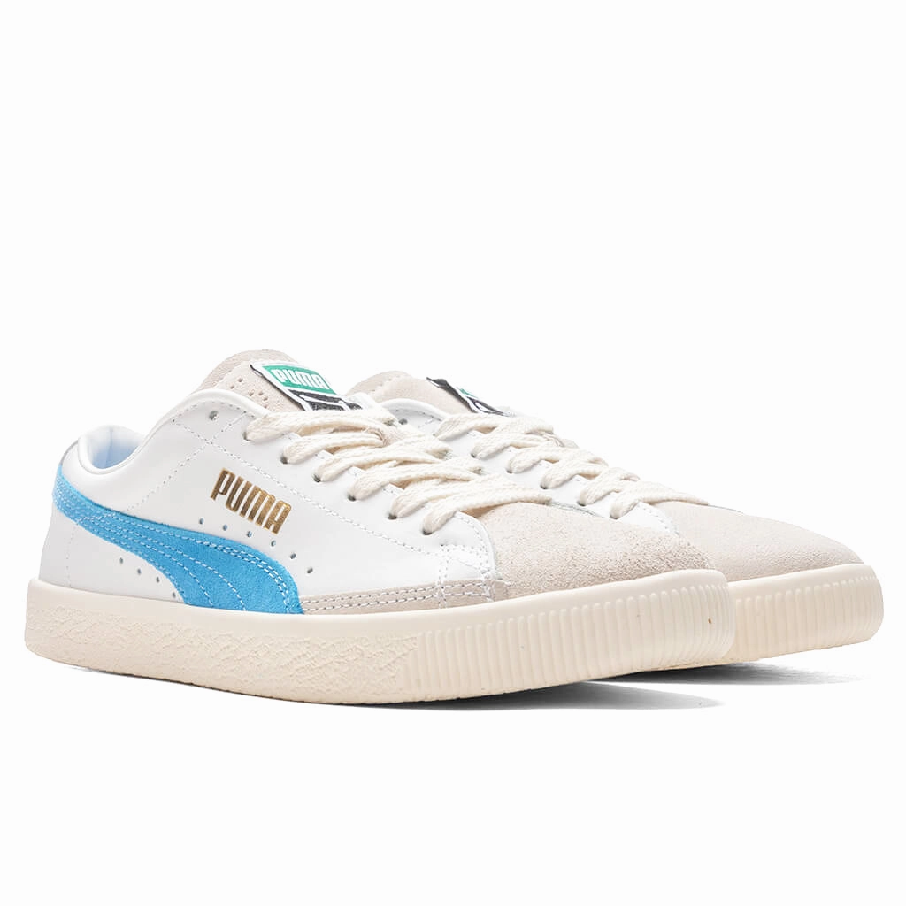 Basket VTG - White/Ocean Dive Puma Suede Street Sneakers