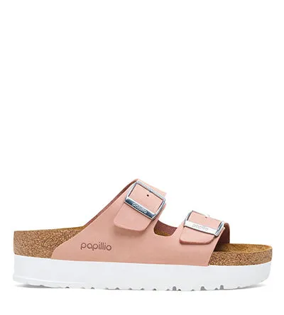 BIRKENSTOCK ARIZONA PLATFORM LEATHER Birkenstock women's shoes