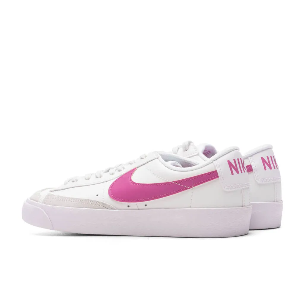 Blazer Low '77 (GS) - Summit White/Cosmic Fuchsia/White Nike trainers with responsive foam