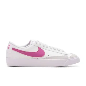 Blazer Low '77 (GS) - Summit White/Cosmic Fuchsia/White Nike signature design with comfort fit