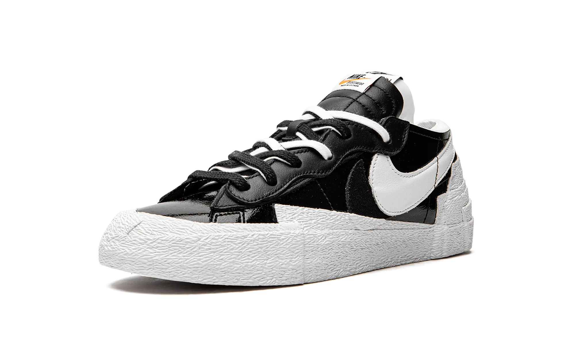 Blazer Low "Sacai - Black Patent Leather" nike mens sport sneakers