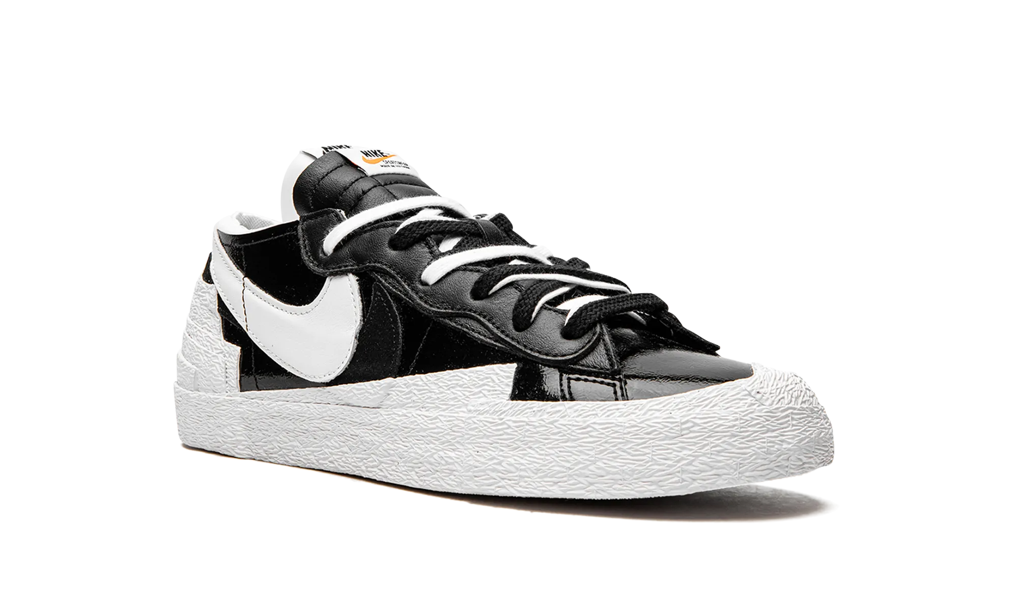 Blazer Low "Sacai - Black Patent Leather" nike mens sport sneakers