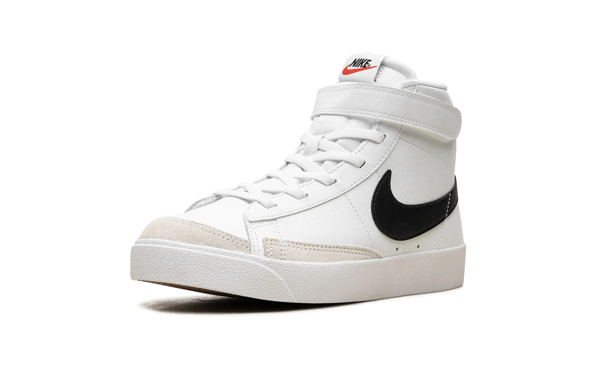 Blazer Mid 77 (PS) "BLACK/WHITE/TEAM ORANGE/WHITE" nike preschool slip-on sneakers