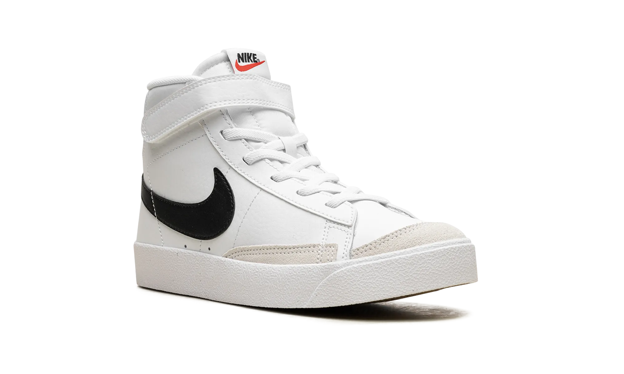 Blazer Mid 77 (PS) "BLACK/WHITE/TEAM ORANGE/WHITE" nike preschool slip-on sneakers