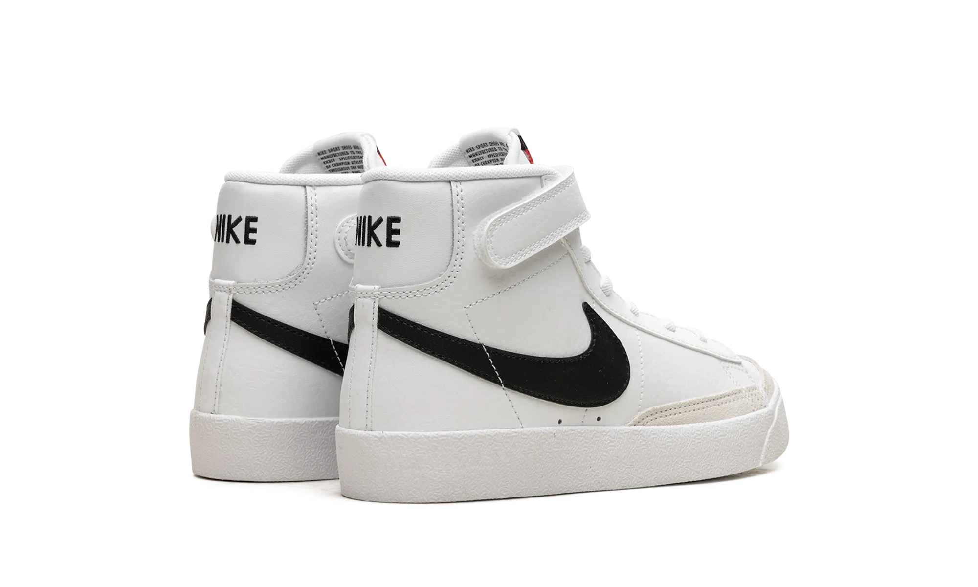 Blazer Mid 77 (PS) "BLACK/WHITE/TEAM ORANGE/WHITE" nike preschool slip-on sneakers