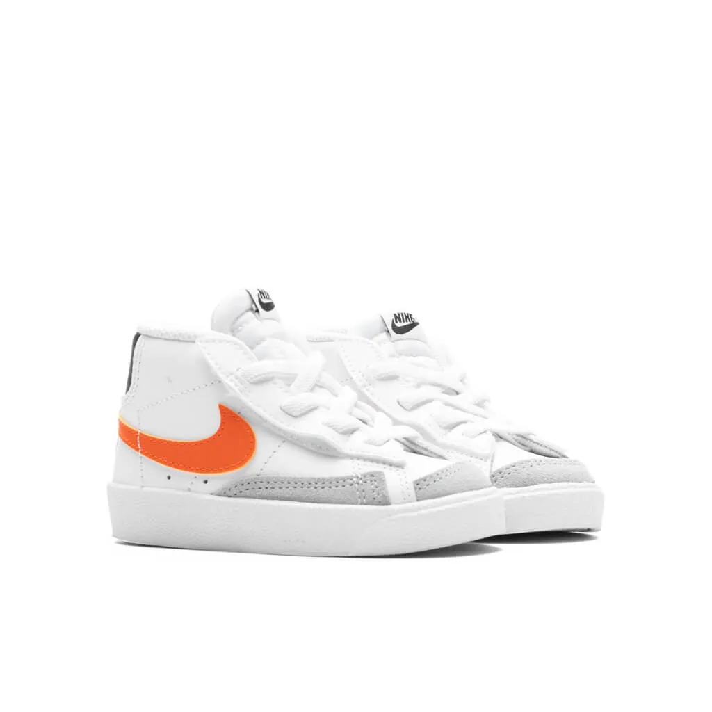 Blazer Mid '77 (TD) - White/Safety Orange/Wolf Grey Nike Retro Lifestyle Shoes
