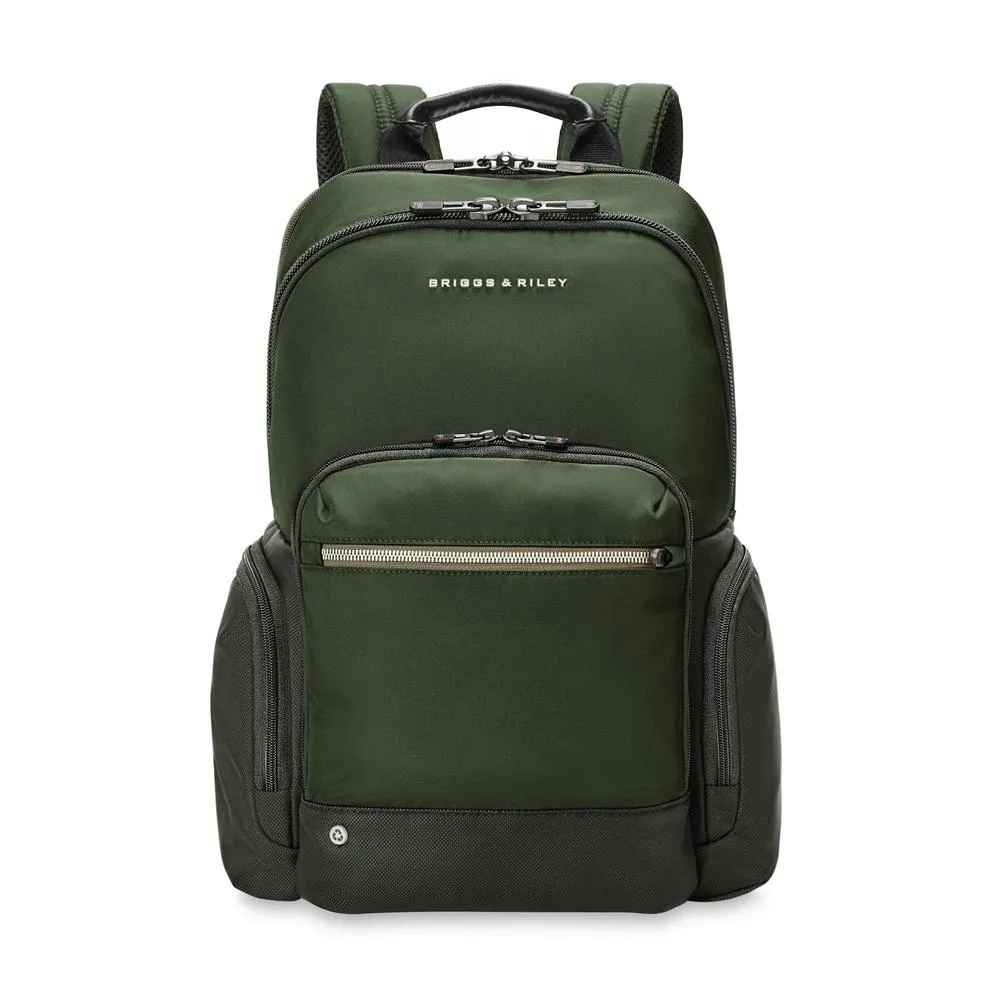Briggs & Riley Recycled Day Bag Medium Multi-Pocket Backpack Bags Briggs-Riley