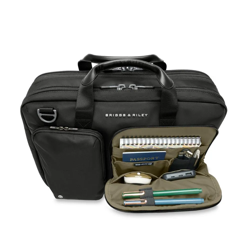 Briggs & Riley Recycled Day Bag Slim Expandable Brief Bags Briggs-Riley