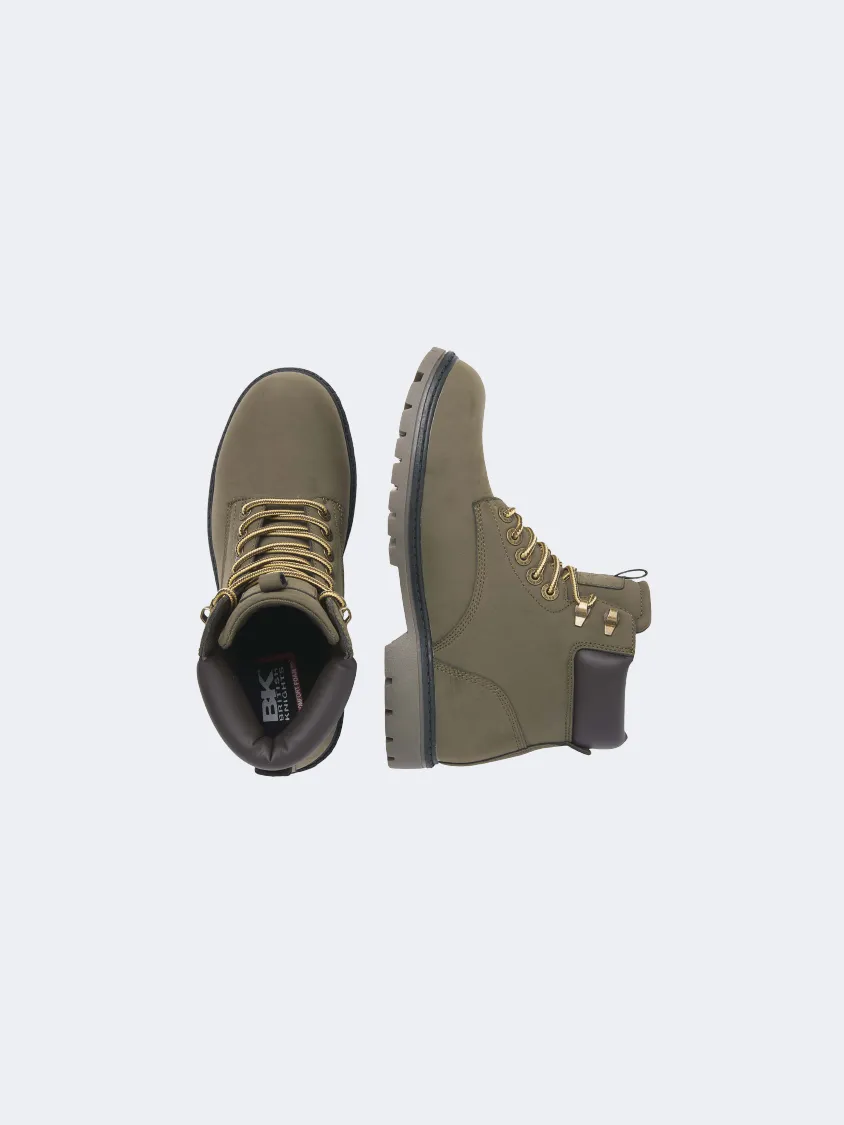 British Knights Secco Men Lifestyle Boots Olive/Dk Brown Mens Casual Everyday Sneakers