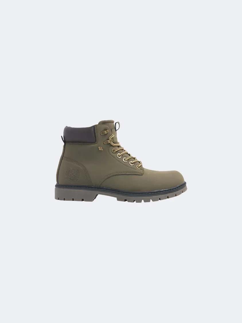 British Knights Secco Men Lifestyle Boots Olive/Dk Brown Mens shoes for everyday urban style