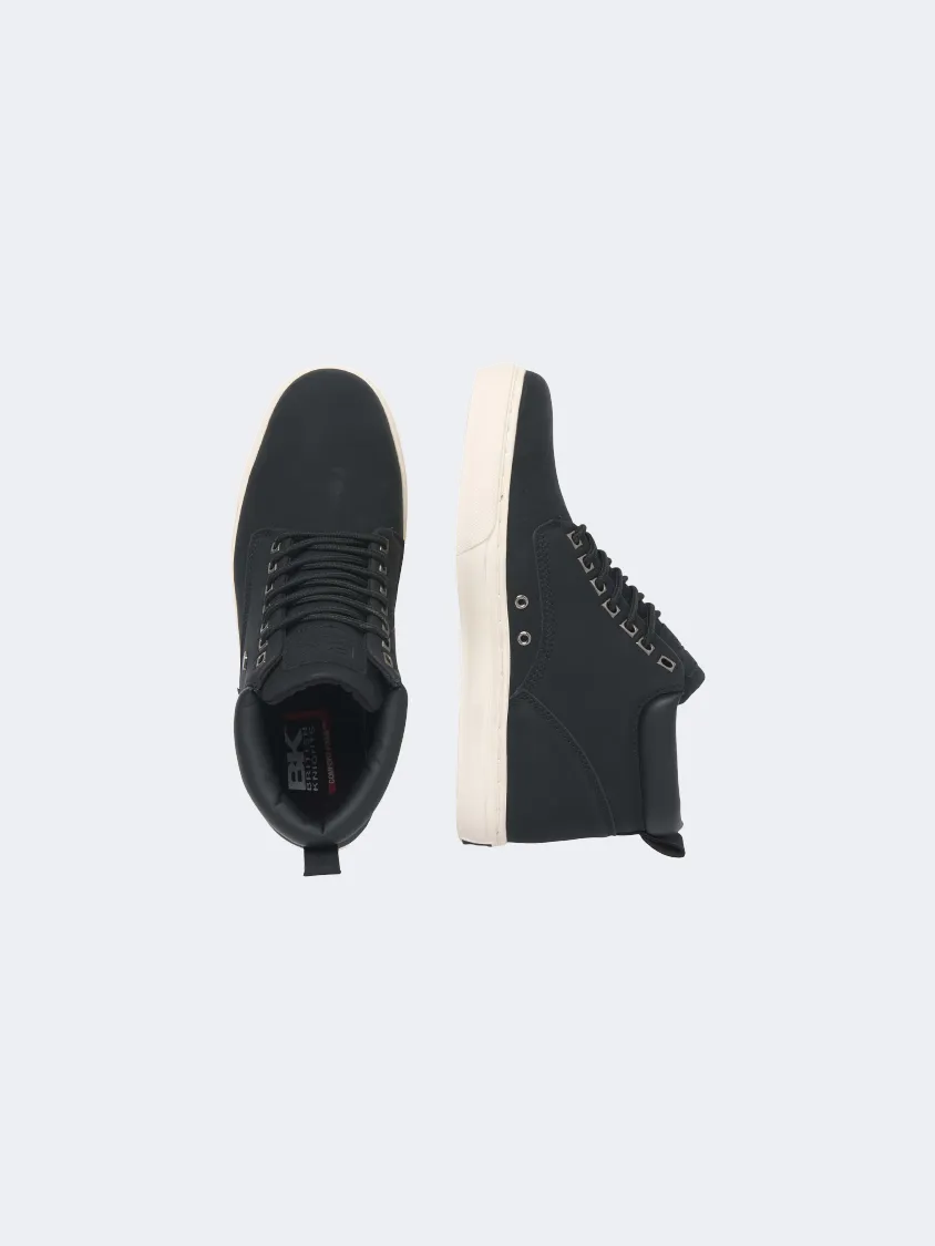 British Knights Wood Men Lifestyle Shoes Black/Black Mens Casual Everyday Sneakers