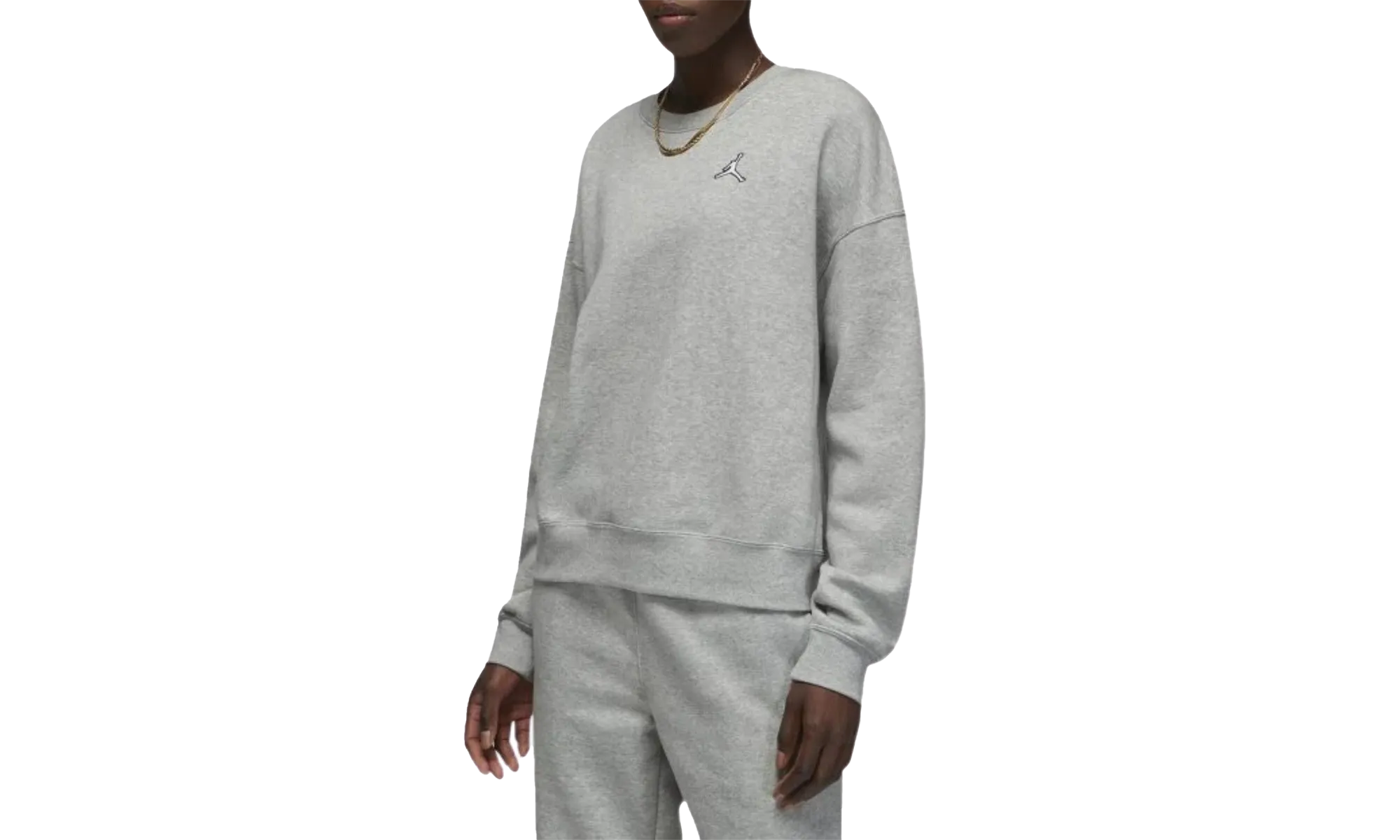 Brooklyn Fleece Sweatshirt Womens Style : Dq4462 "HEATHER GREY" Jordan Women's styles