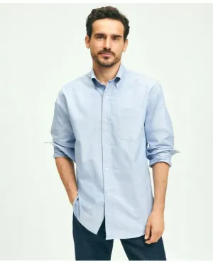 Brooks Brothers Men's American Made Heritage OCBD Dress Shirt Blue Brooks Brothers