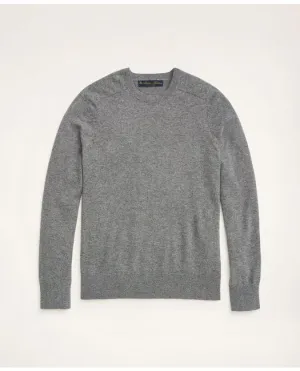 Brooks Brothers Men's Cashmere Saddle Shoulder Sweater Dark Grey Brooks Brothers