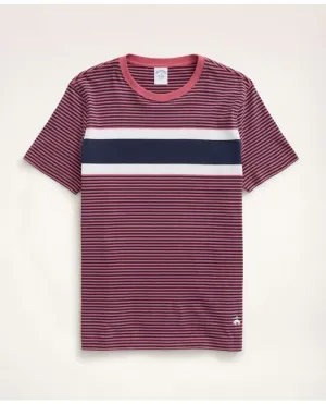 Brooks Brothers Men's Chest Stripe T-Shirt Red Brooks Brothers