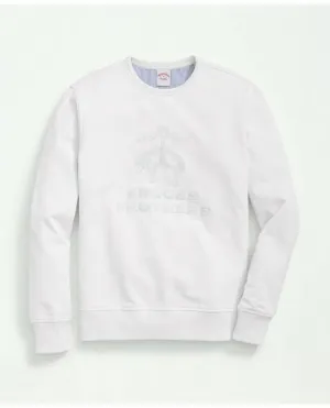 Brooks Brothers Men's Cotton French Terry Golden Fleece Embroidered Sweatshirt White Brooks Brothers