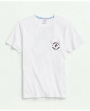 Brooks Brothers Men's Cotton Henry Graphic T-Shirt White Brooks Brothers