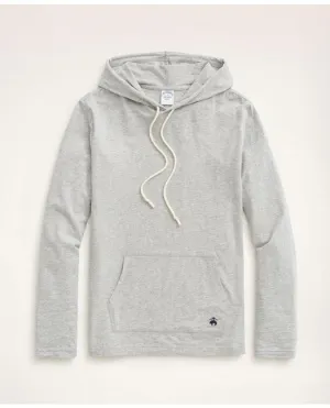 Brooks Brothers Men's Cotton Long Sleeve T-Shirt Hoodie Grey Heather Brooks Brothers