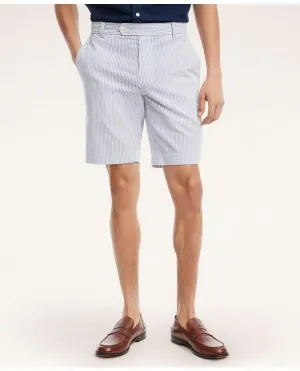 Brooks Brothers Men's Cotton Seersucker Stripe Shorts Blue Brooks Brothers