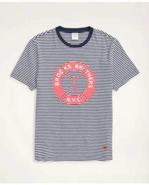 Brooks Brothers Men's Life Preserver Graphic T-Shirt Navy Brooks Brothers