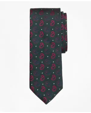 Brooks Brothers Men's Pine and Dot Tie Green Brooks Brothers