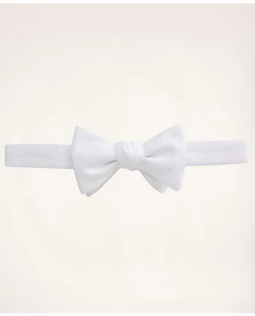 Brooks Brothers Men's Pique Pre-Tied Bow Tie White Brooks Brothers