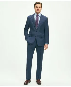 Brooks Brothers Men's Regent Fit Check 1818 Suit Navy Brooks Brothers