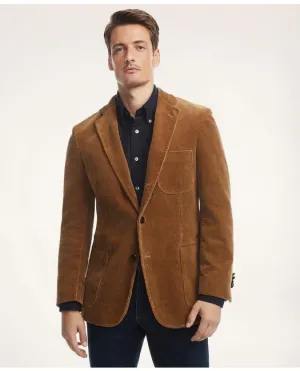 Brooks Brothers Men's Regent Regular-Fit Wide-Wale Corduroy Sport Coat Medium Brown Brooks Brothers