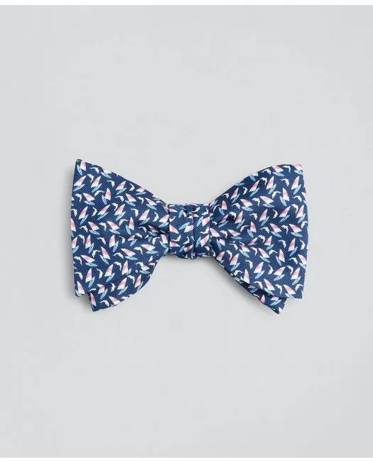 Brooks Brothers Men's Sail and Dolphin Bow Tie Navy Brooks Brothers