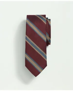 Brooks Brothers Men's Silk BB#2 Rep Striped Tie Burgundy Brooks Brothers
