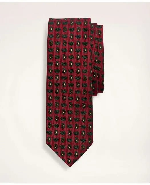 Brooks Brothers Men's Silk Pine Tie Red Brooks Brothers
